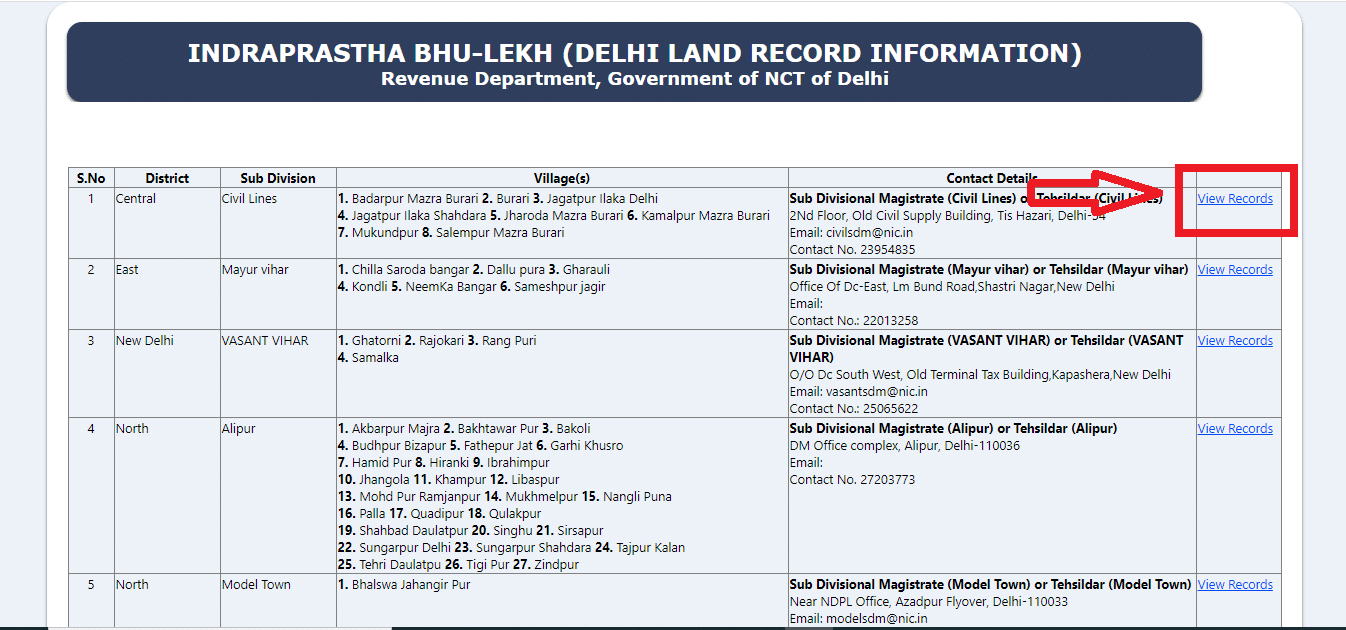 Delhi Bhulekh Khasra Nakal In Hindi | दिल्ली भूलेख का नक्शा